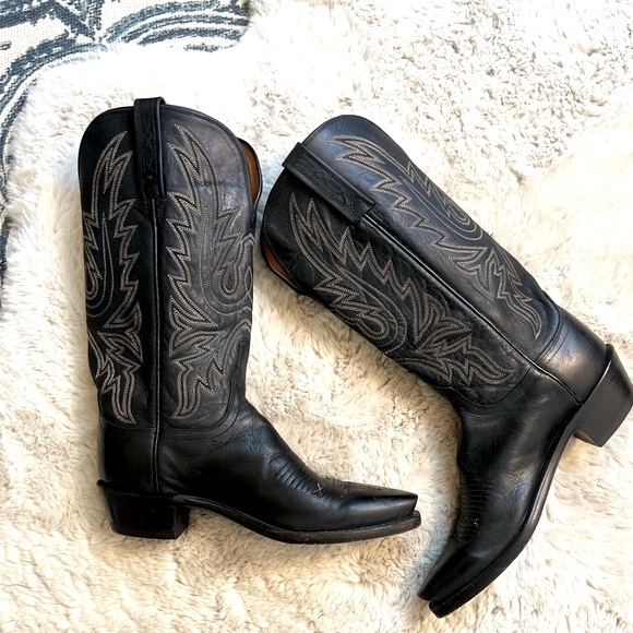 Lucchese Shoes - Lucchese 1883 Savannah N4559 Western Cowgirl Boots  Leather Size 7B